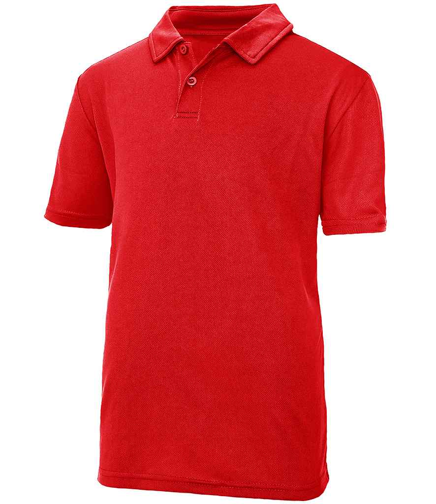 AWDis Kids Cool Polo Shirt – Comfortable and Durable Schoolwear Fire Red 1213