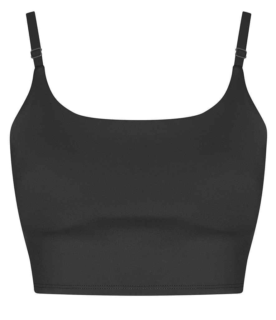 Ladies recycled sports bra - AWDis Ladies Cool Recycled Tech Sports Bra Jet Black 4XL