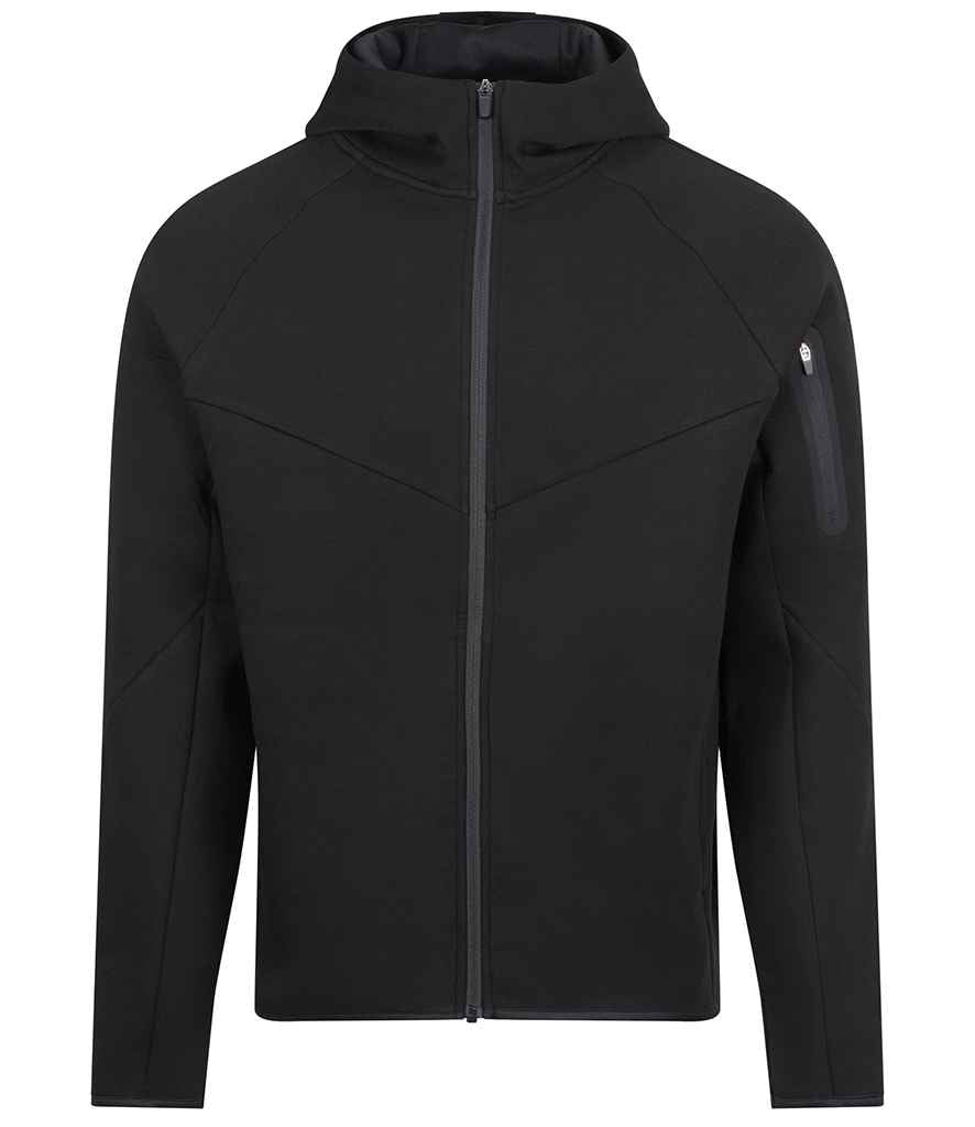 AWDis Cool Adapt Fleece Zoodie – Comfortable & Sustainable Hoodie for Irish Businesses Jet Black 3XL