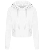 AWDis Ladies Cropped Hoodie – Stylish and Comfortable Hoodies by Fou Tees Ireland Arctic White XL