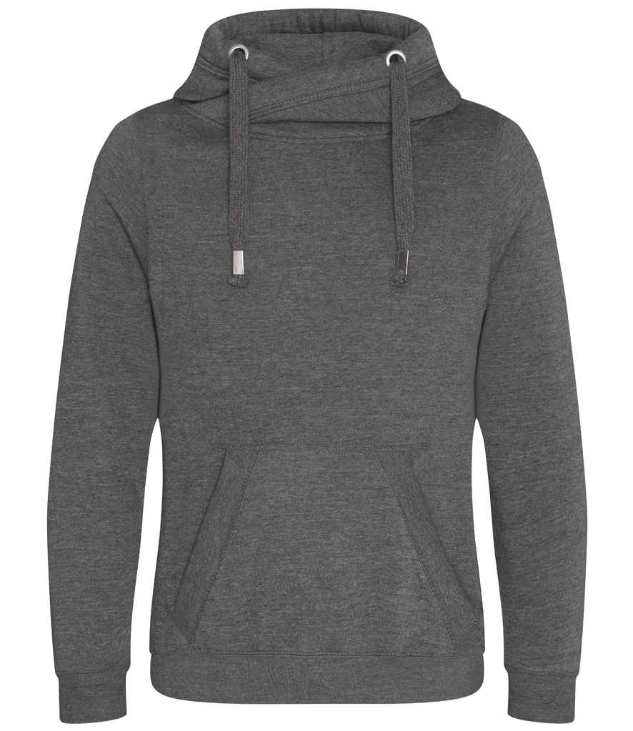 AWDis Cross Neck Hoodie - Comfortable & Stylish Hoodies from Fou Tees Ireland Charcoal XXL