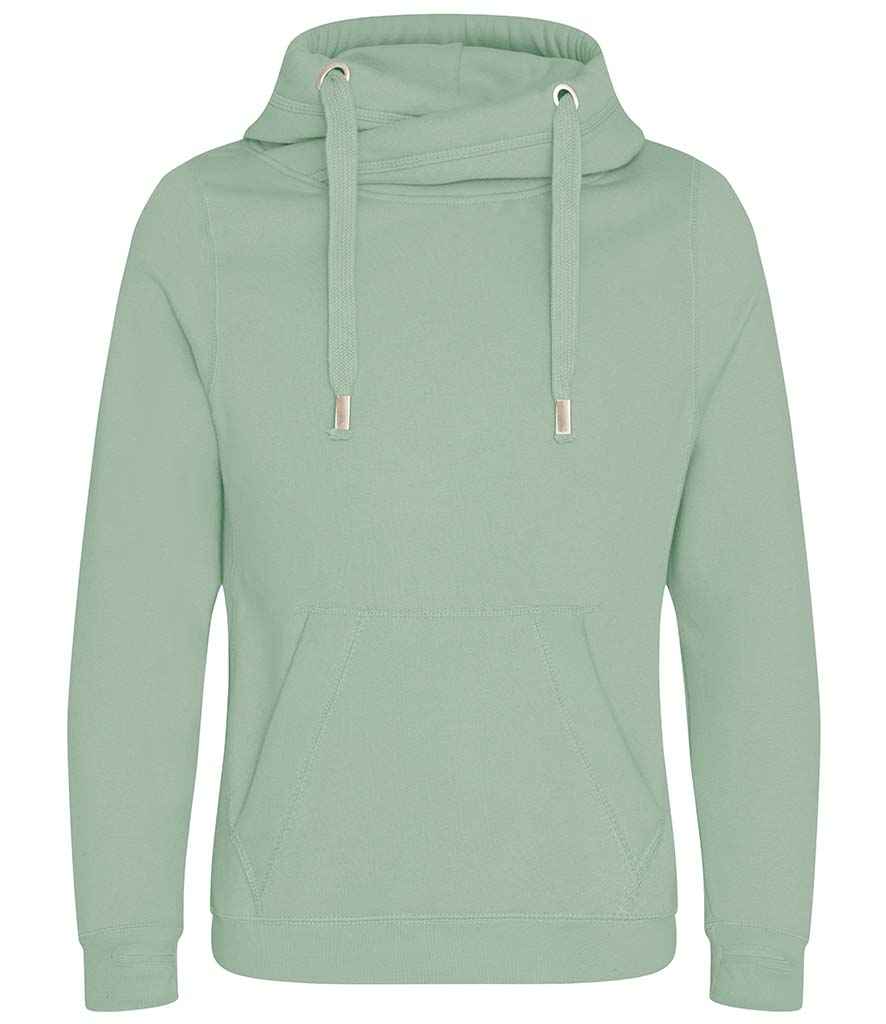 AWDis Cross Neck Hoodie - Comfortable & Stylish Hoodies from Fou Tees Ireland Dusty Green XXL