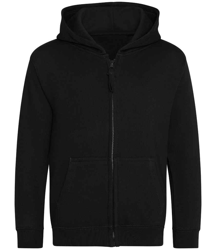 AWDis Kids Zoodie – Comfortable and Durable Children's Hoodie Deep Black 1213