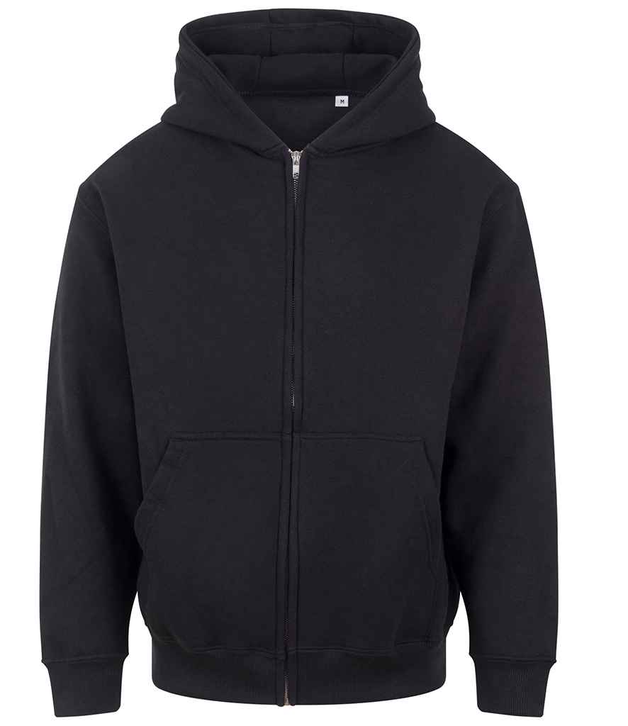 AWDis Vision Heavyweight Zoodie – Durable Eco-Friendly Hoodie by Just Hoods Deep Black 5XL