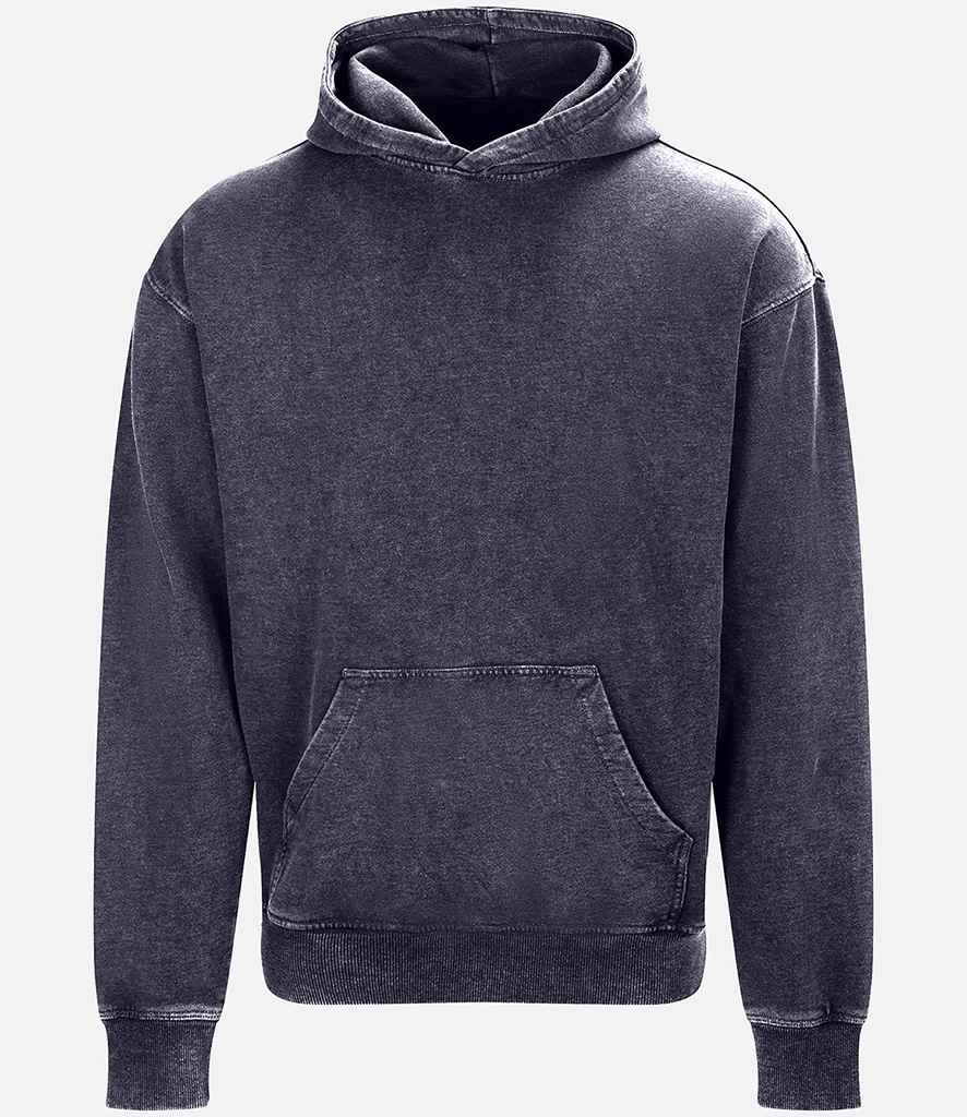 AWDis Vintage Washed Hoodie – Comfortable Eco-Friendly Hoodie by Just Hoods Washed Grey 3XL