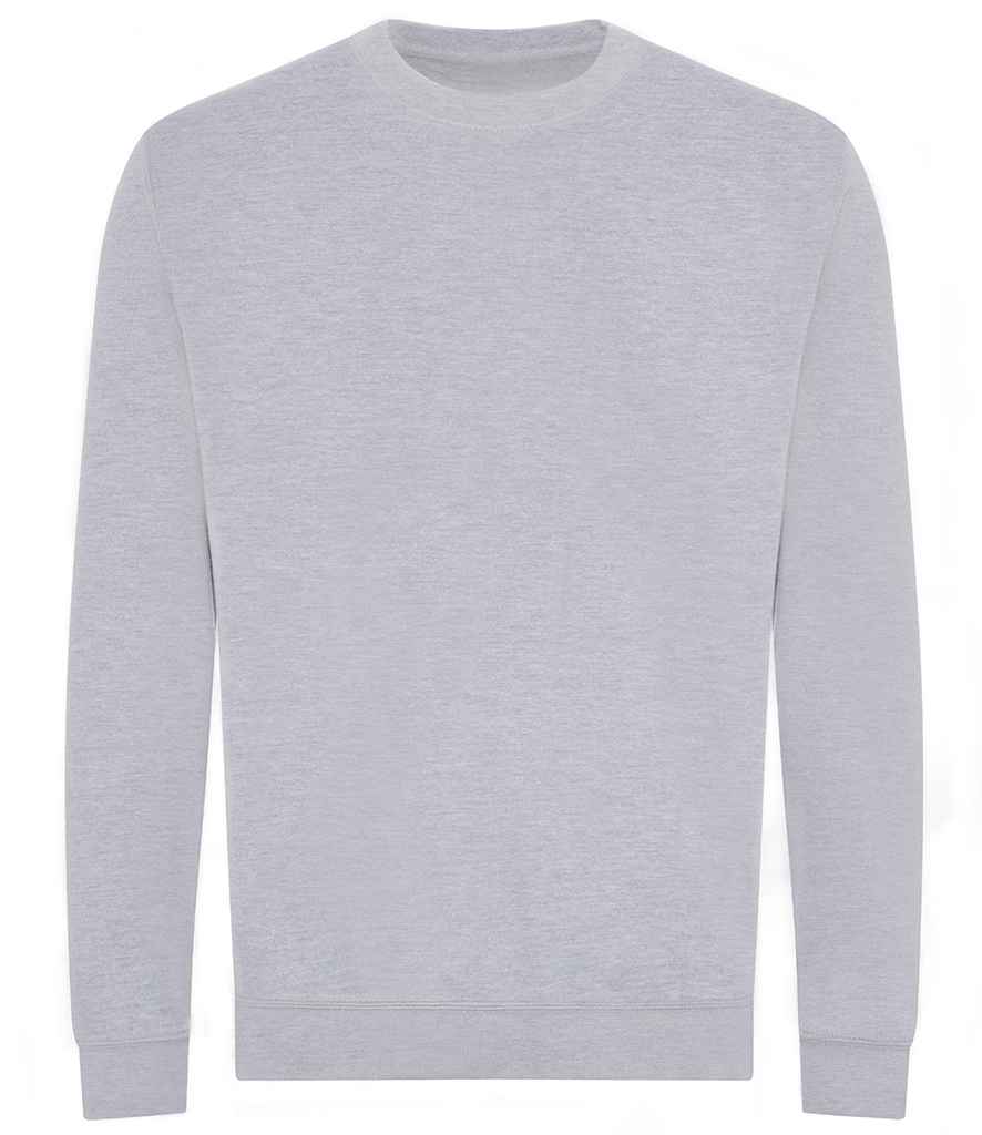 AWDis Unisex Organic Sweatshirt - Eco-Friendly Comfort by Just Hoods Heather Grey XXL