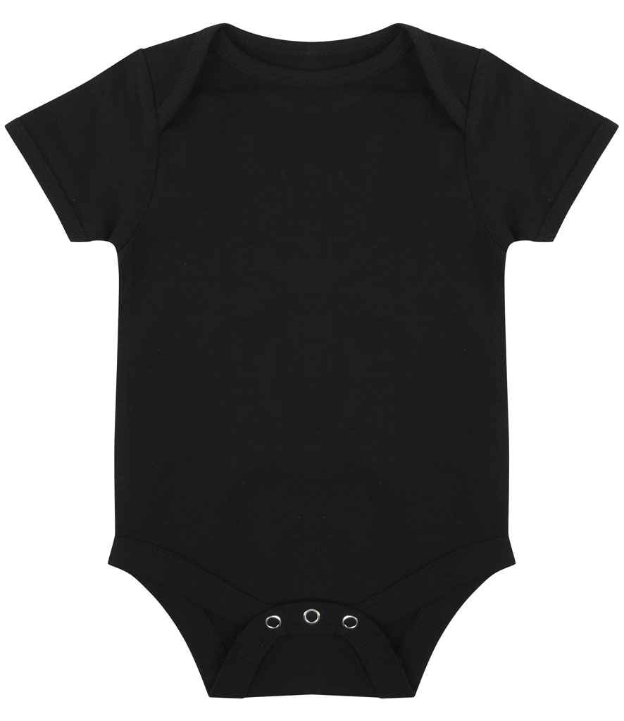 Larkwood Essential Short Sleeve Baby Bodysuit – Bulk Orders for Irish Businesses | Fou Tees Ireland Black 1218