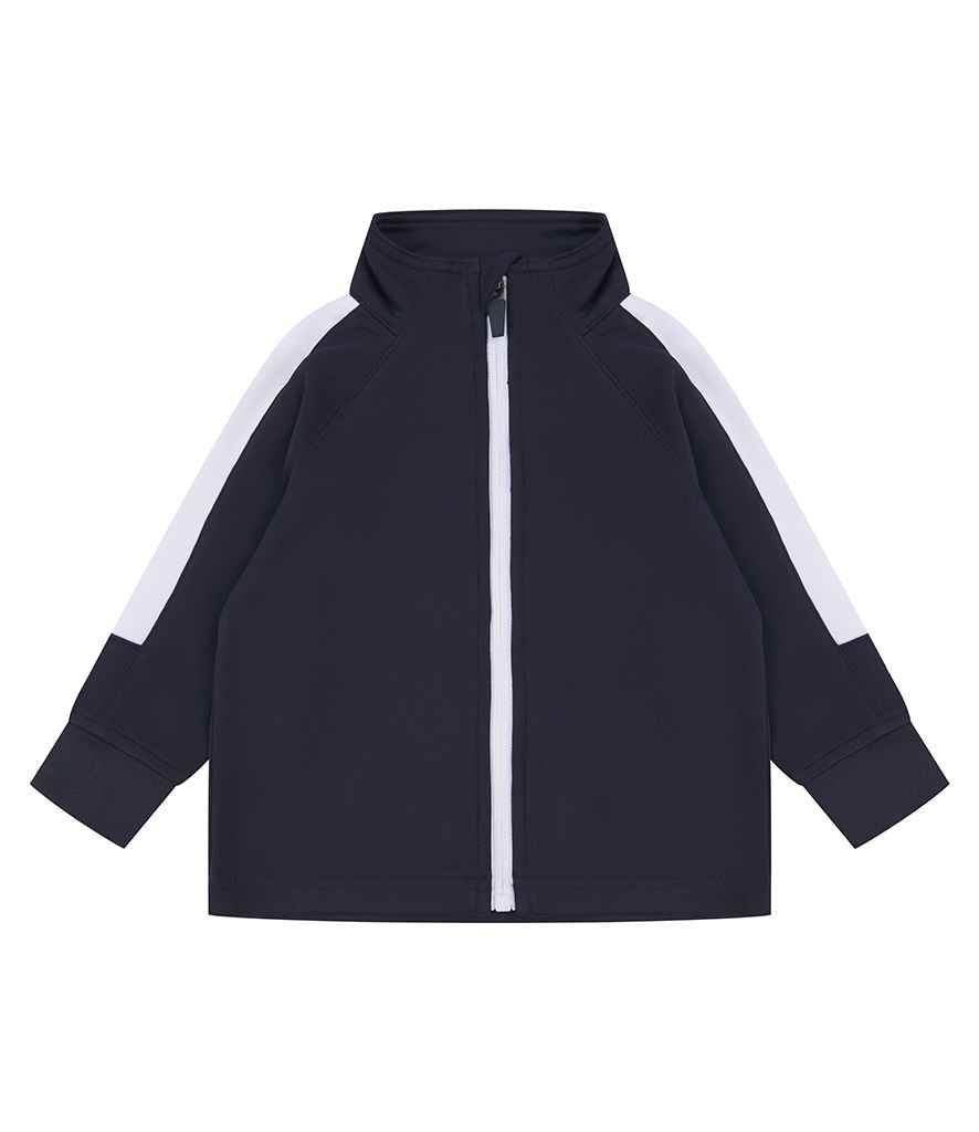 Larkwood Baby Toddler Tracksuit Top for Bulk Orders - Durable Schoolwear by Fou Tees Ireland Navy/White 2436