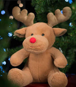 Mumbles Reindeer Soft Toy – Charming Brown Reindeer with Red Nose