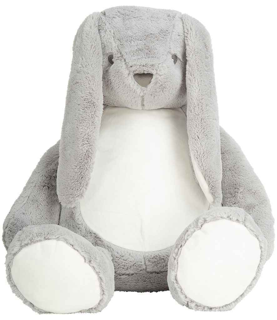 Mumbles Zippie Giant Bunny – Soft Plush Grey Bunny with Zip Access