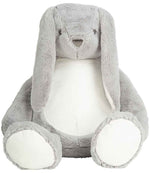 Mumbles Zippie Giant Bunny – Soft Plush Grey Bunny with Zip Access