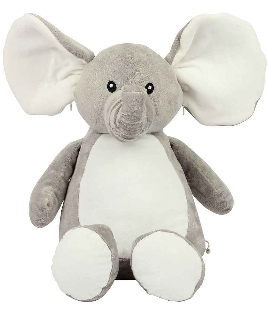 Mumbles Zippie Elephant – Soft Plush Grey Elephant for Personal and Promotional Use