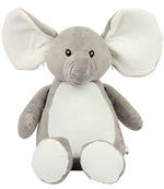 Mumbles Zippie Elephant – Soft Plush Grey Elephant for Personal and Promotional Use