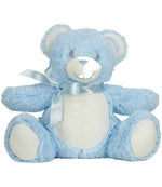 Mumbles Printme Mini Animals - Soft Plush Mini Toys for Personalised Gifts Blue Teddy M