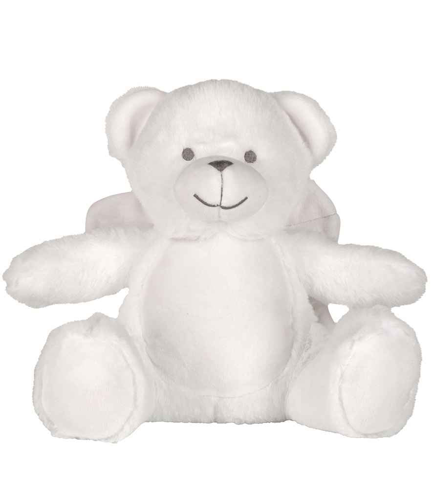 Mumbles Printme Mini Animals - Soft Plush Mini Toys for Personalised Gifts White Angel Bear M