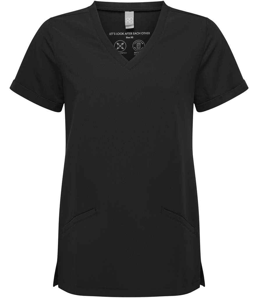 Onna by Premier Ladies Invincible Onna-Stretch Tunic – Comfortable and Durable Eco Tunic Black 5XL
