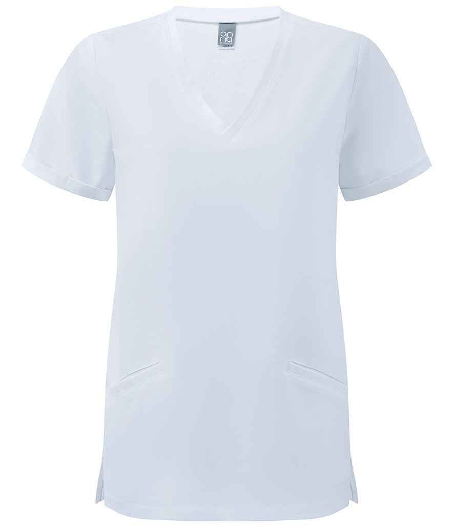 Onna by Premier Ladies Invincible Onna-Stretch Tunic – Comfortable and Durable Eco Tunic Vital White 5XL