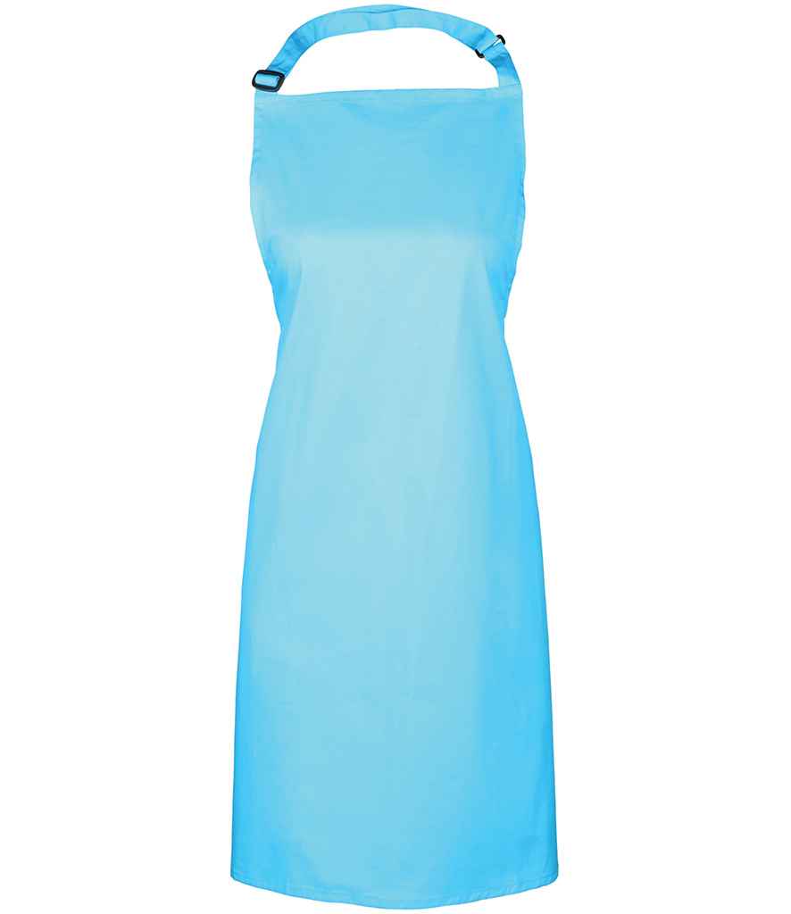 Premier Colours Bib Apron - Durable and Adjustable Apron for Hospitality and Catering Cyan ONE