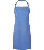 Premier Colours Bib Apron - Durable and Adjustable Apron for Hospitality and Catering Mid Blue ONE