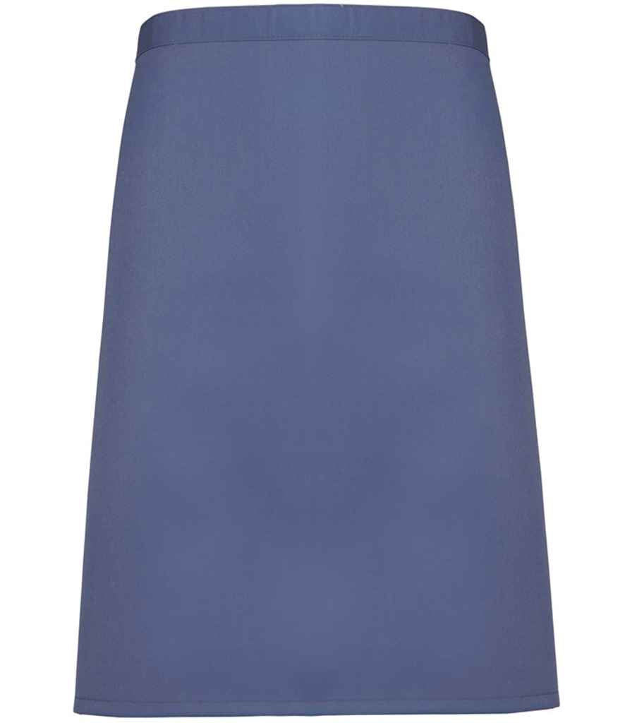 Premier Colours Mid Length Apron – Durable and Practical Apron for Hospitality and Catering Marine Blue ONE