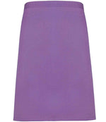 Premier Colours Mid Length Apron – Durable and Practical Apron for Hospitality and Catering Rich Violet ONE