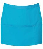 Premier Colours 3 Pocket Apron – Durable and Practical Apron by Premier Turquoise Blue ONE