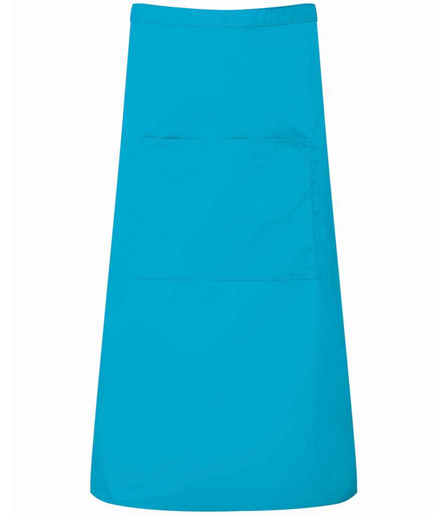 Premier Colours Bar Apron - Durable Hospitality Apron by Premier Turquoise Blue ONE