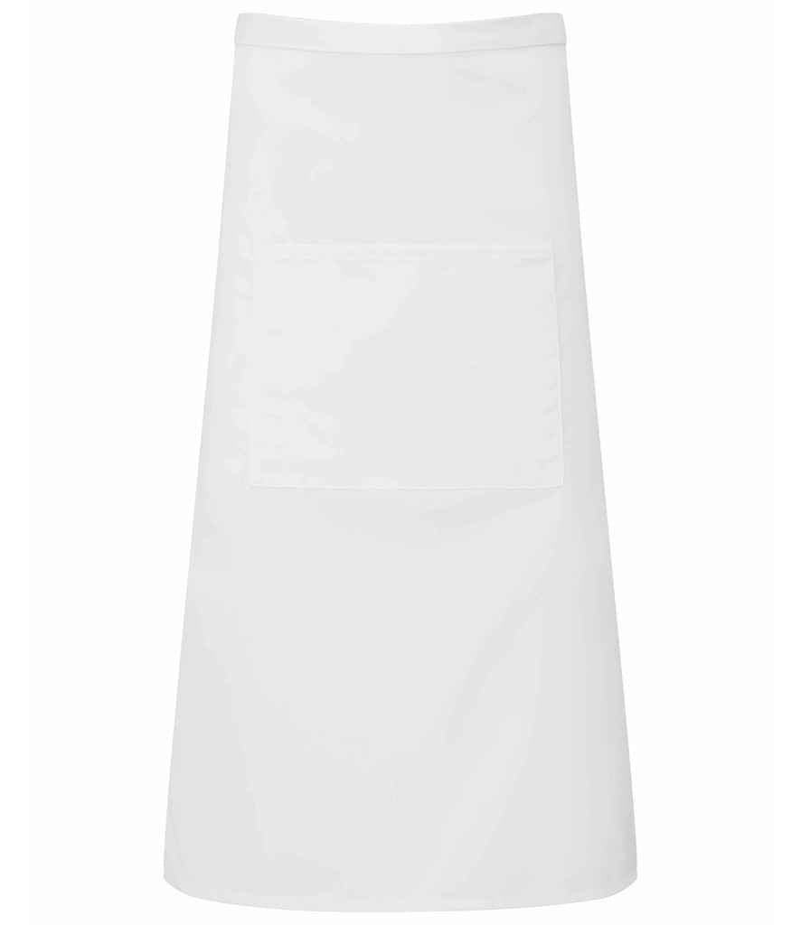 Premier Colours Bar Apron - Durable Hospitality Apron by Premier White ONE