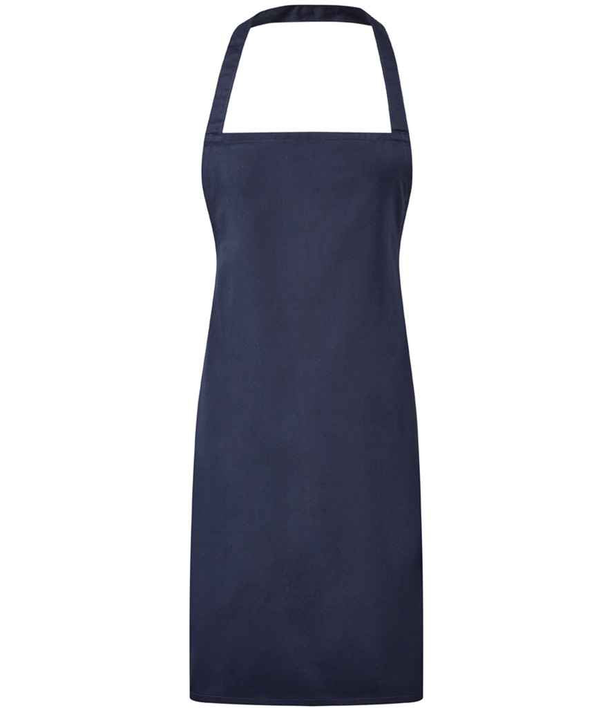 Premier Essential Bib Apron – Durable and Comfortable Apron for Hospitality and Catering Navy ONE
