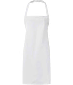 Premier Essential Bib Apron – Durable and Comfortable Apron for Hospitality and Catering White ONE