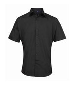 Premier Supreme Short Sleeve Poplin Shirt – Comfortable and Professional Workwear Black 19