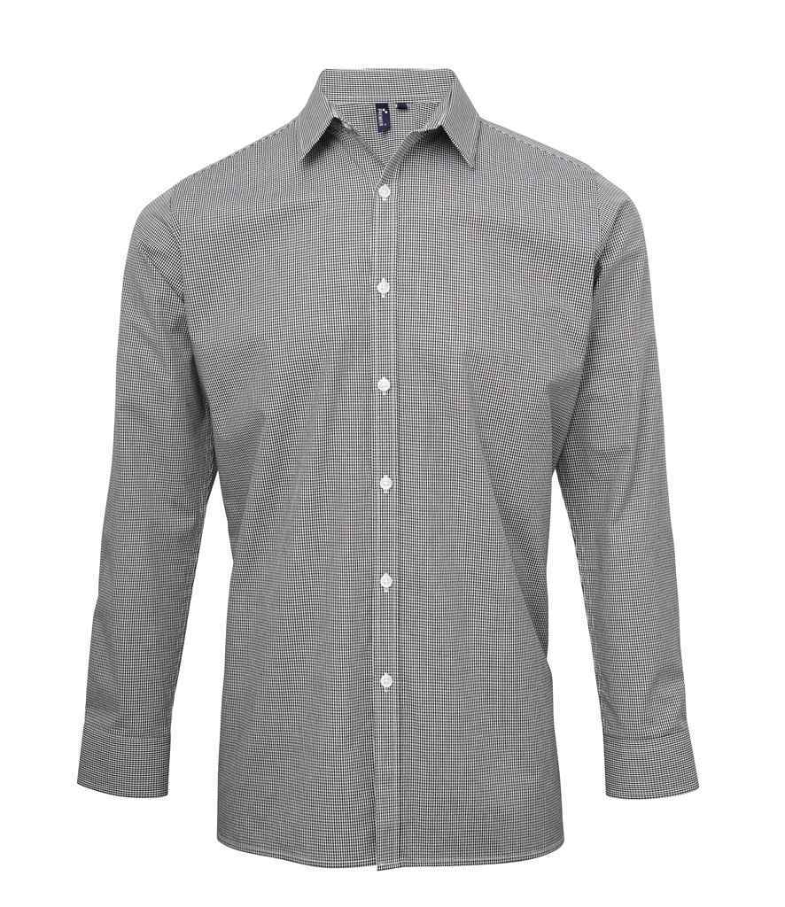 Premier Gingham Long Sleeve Shirt – Quality Cotton Shirt from Fou Tees Ireland