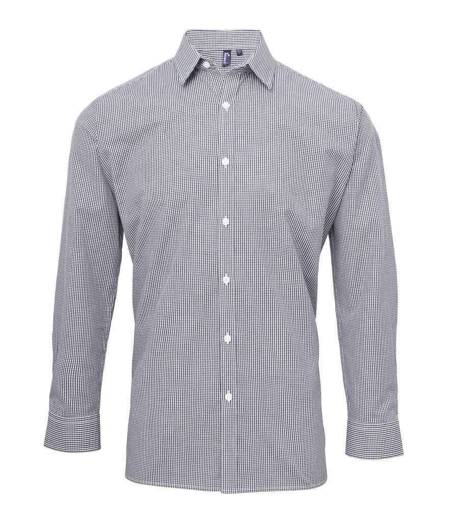 Premier Gingham Long Sleeve Shirt – Quality Cotton Shirt from Fou Tees Ireland