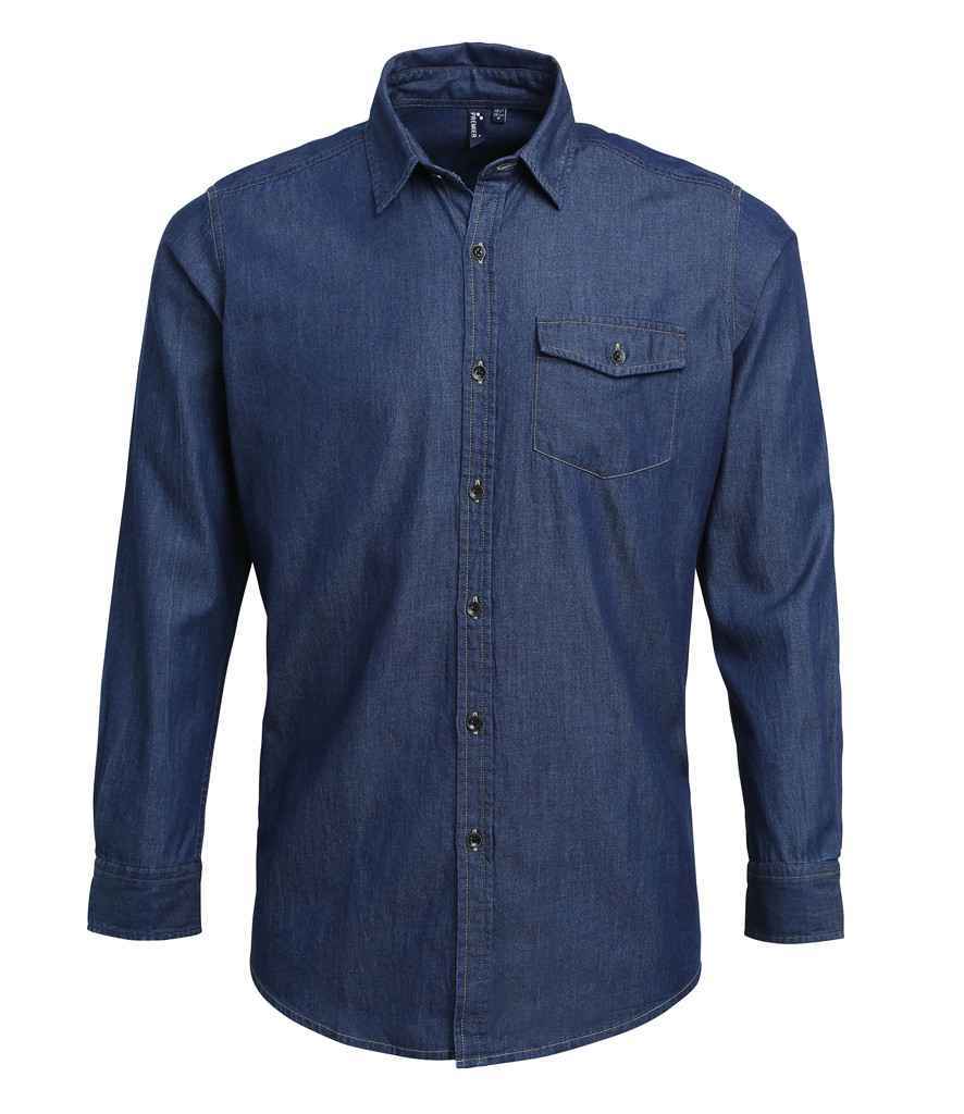 Premier Jeans Stitch Denim Shirt - Durable Denim Shirt for Business and Casual Wear