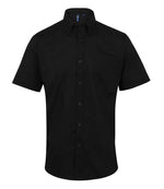 Premier Signature Short Sleeve Oxford Shirt - Quality Workwear by Premier Black 23