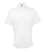 Premier Signature Short Sleeve Oxford Shirt - Quality Workwear by Premier White 23