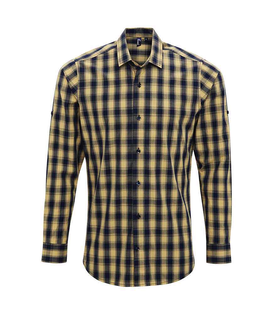 Premier Mulligan Check Long Sleeve Shirt – Quality Long Sleeve Shirt by Premier
