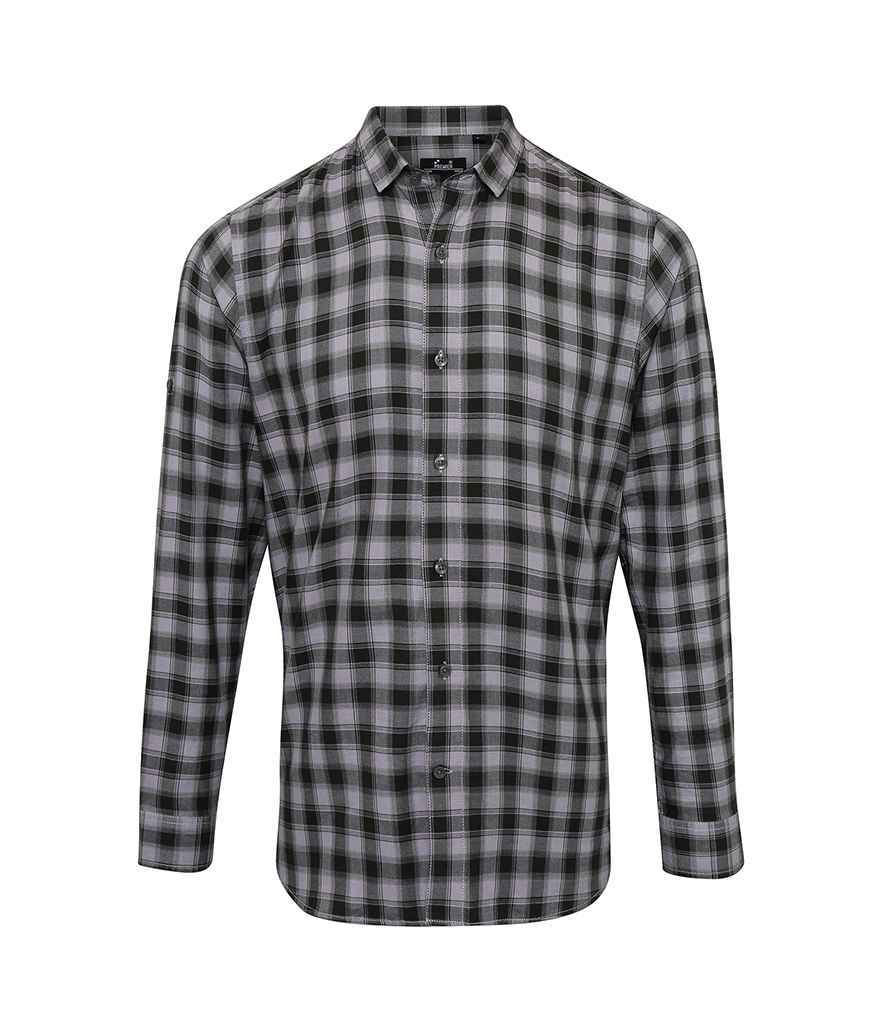 Premier Mulligan Check Long Sleeve Shirt – Quality Long Sleeve Shirt by Premier