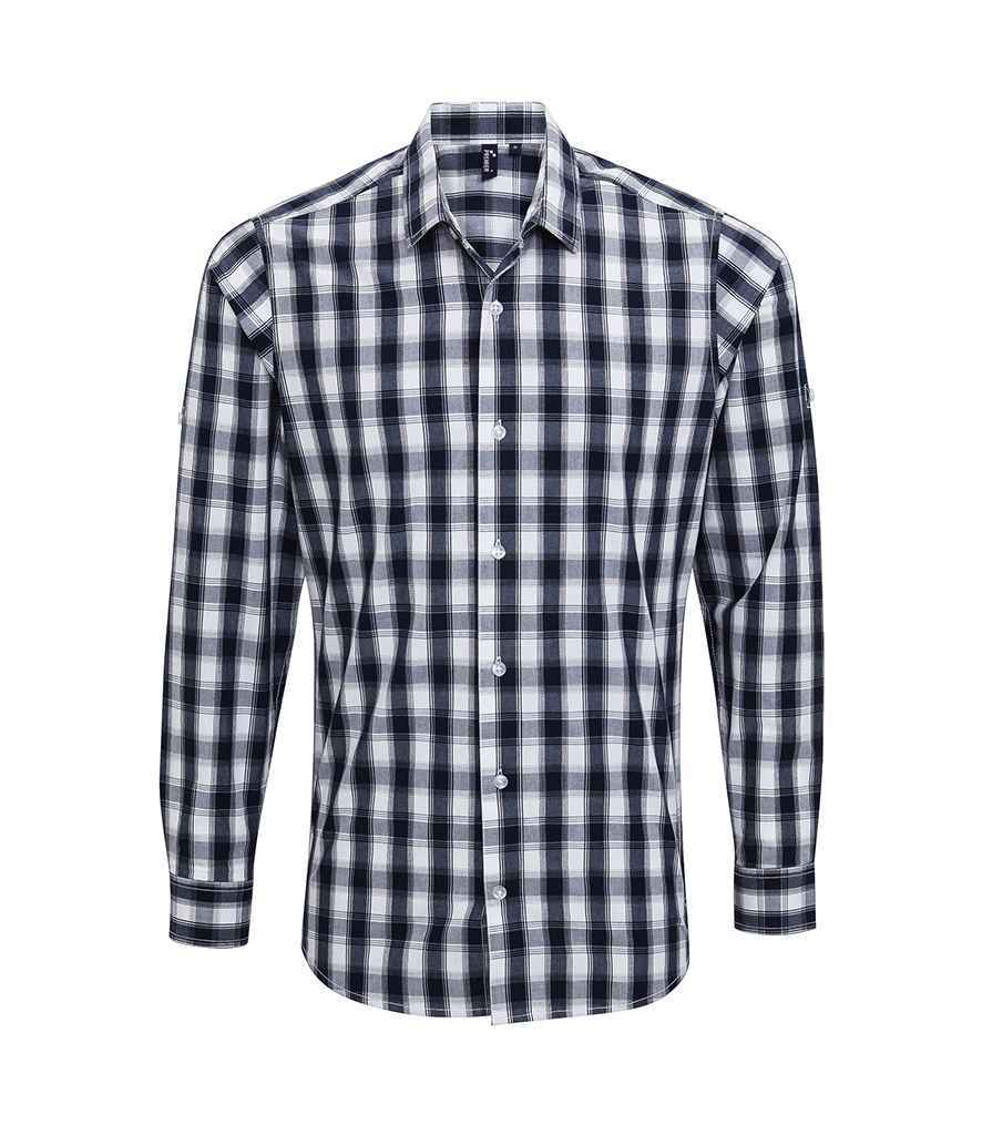 Premier Mulligan Check Long Sleeve Shirt – Quality Long Sleeve Shirt by Premier