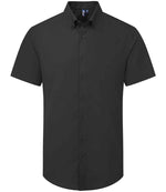 Premier Supreme Short Sleeve Oxford Shirt – Comfortable, Stylish & Sustainable Black 5XL