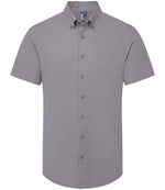 Premier Supreme Short Sleeve Oxford Shirt – Comfortable, Stylish & Sustainable Steel 5XL