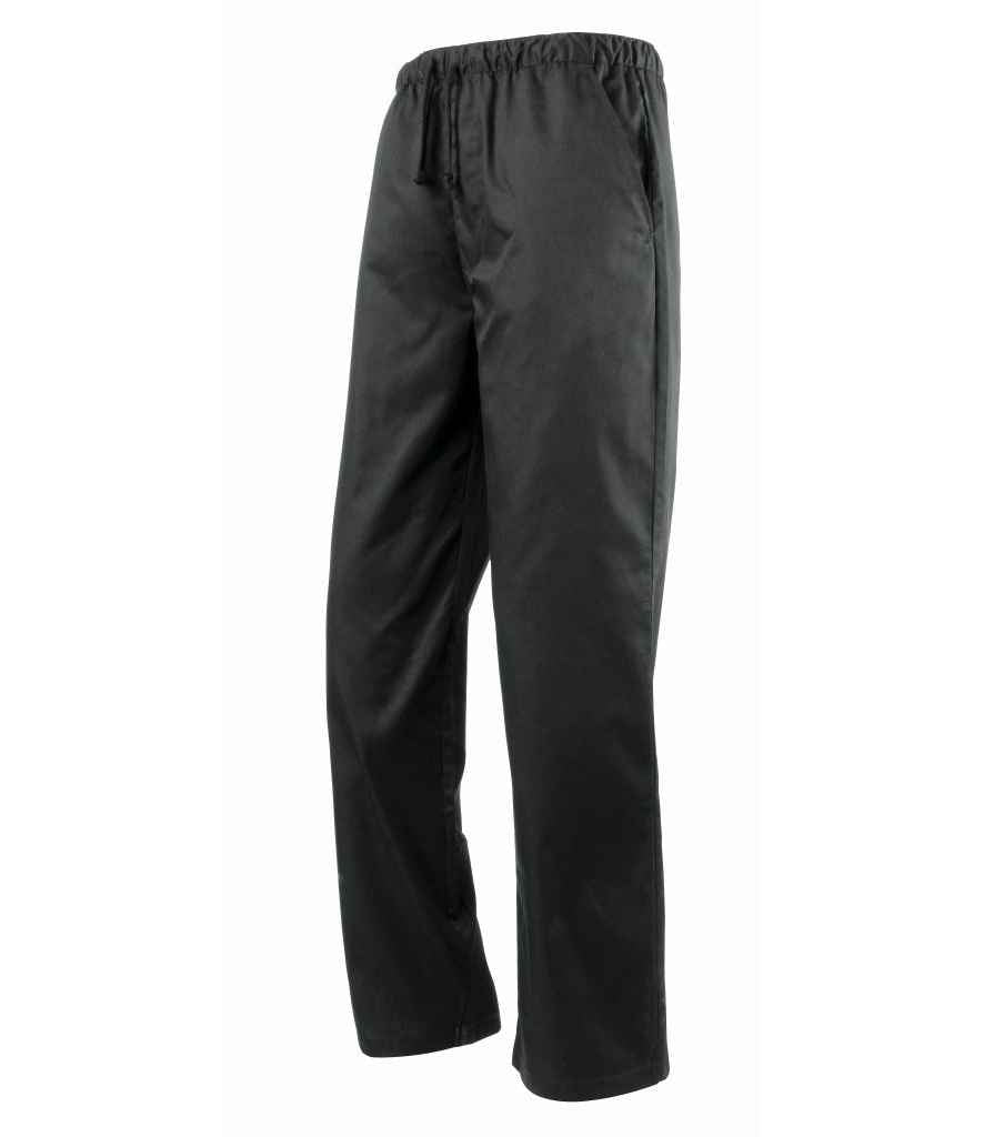 Premier Essential Chef's Trousers – Durable and Comfortable Workwear Black 5XL