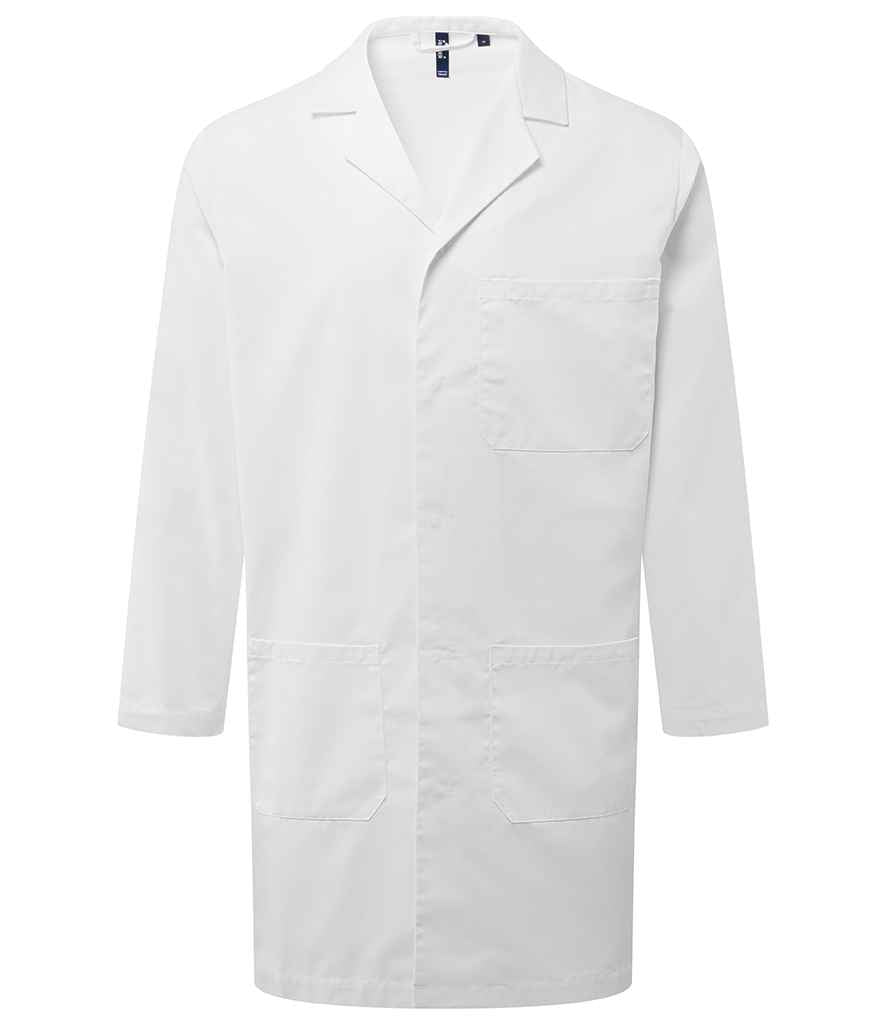 Premier Essential 3 Pocket Work Coat – Durable and Practical Workwear White 5XL
