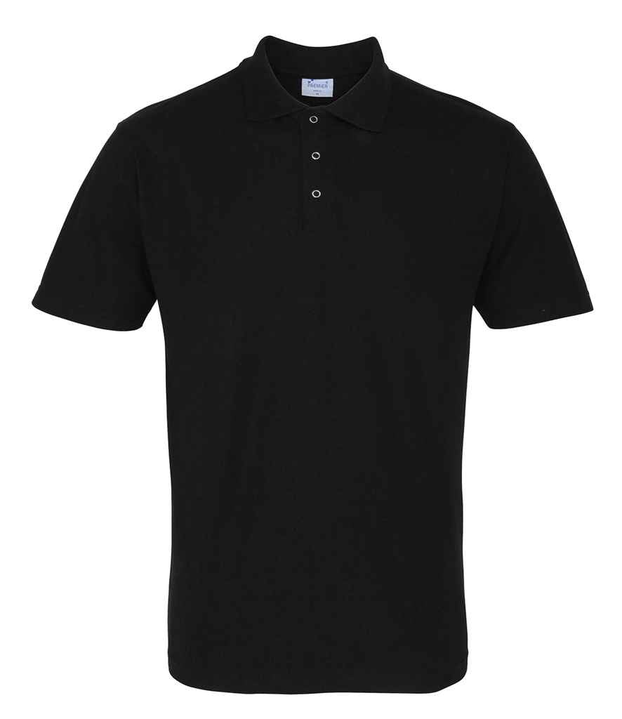Premier Stud Piqué Polo Shirt – Comfortable and Durable Workwear Black XL