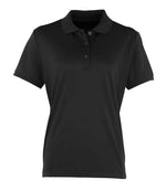 Premier Ladies Coolchecker® Piqué Polo Shirt – Comfortable and Stylish Polo for Workwear Black XXL