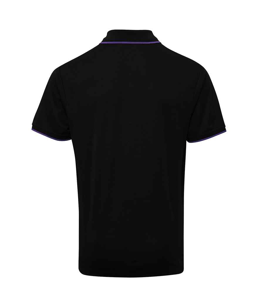 Premier Contrast Coolchecker Piqué Polo Shirt – Premier Polo Shirts Ireland Black/Purple 4XL