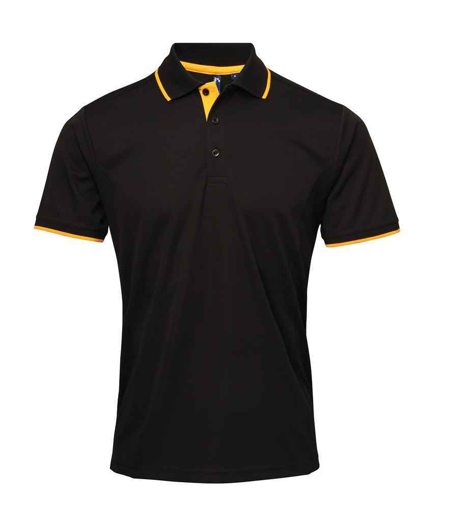 Premier Contrast Coolchecker Piqué Polo Shirt – Premier Polo Shirts Ireland