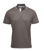 Premier Contrast Coolchecker Piqué Polo Shirt – Premier Polo Shirts Ireland Dark Grey/Silver 4XL