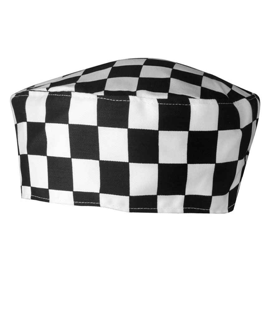 Premier Chef's Skull Cap – Comfortable and Durable Hospitality Headwear Black/White ONE