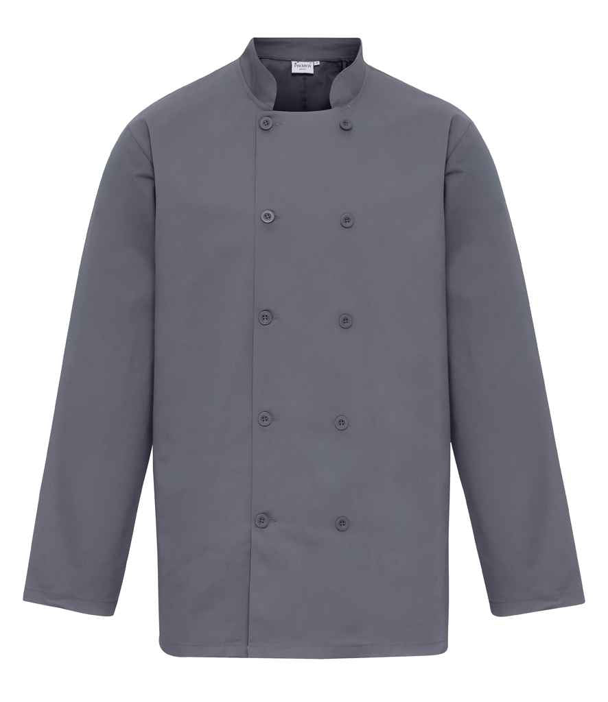 Premier Long Sleeve Chef's Jacket – Durable Hospitality Wear by Premier Steel 5XL